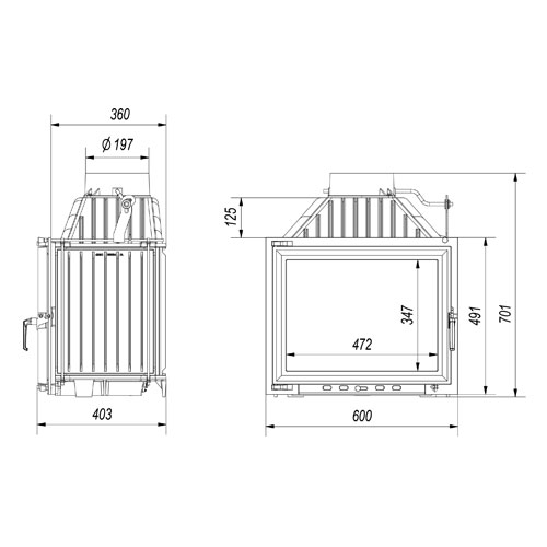 Kratki MAJA 8 rovné sklo
