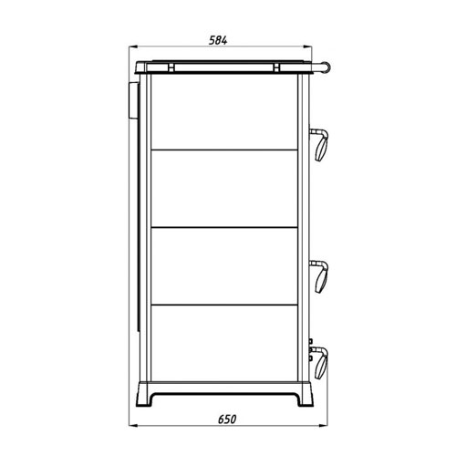 MBS SD OLYMPIA PLUS kamna červená 12,2 kW