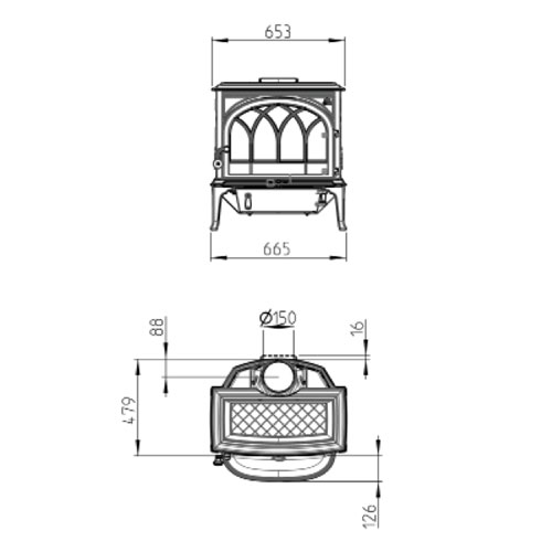 Jotul F400 ECO BP černý lak