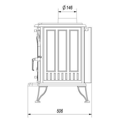 Kratki KOZA K6 (Fi150 mm) černá