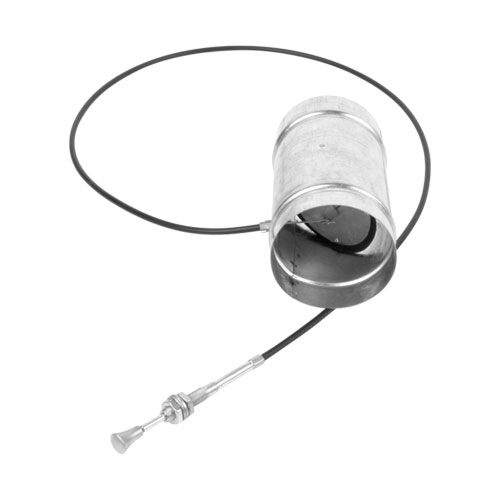 Kratki kanál kruhový klapka ovládaná bowden 125 mm