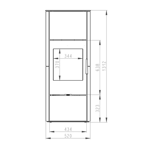 Romotop EVORA 01 AKUM bok keramika, slonová kost 92360, korpus černý