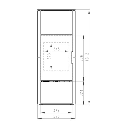 Romotop LAREDO 01 AKUM keramika černá matná 49400