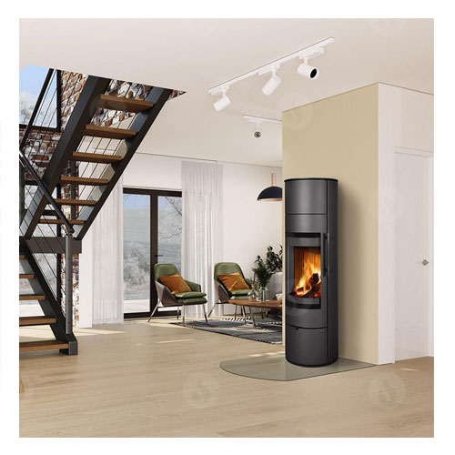 Romotop LUANCO N 01 A, krbová kamna akumulační, keramika černá matná 49400