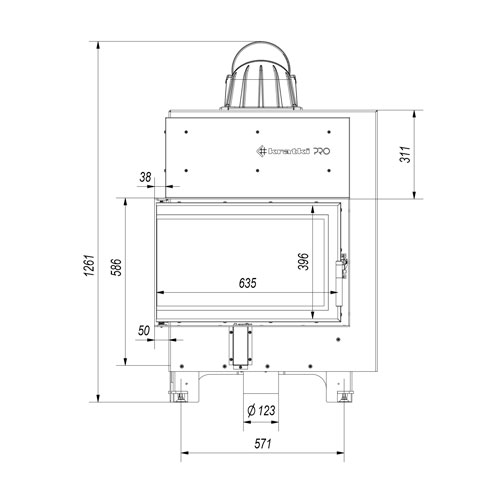 Kratki MBM 10 BS levé boční prosklení