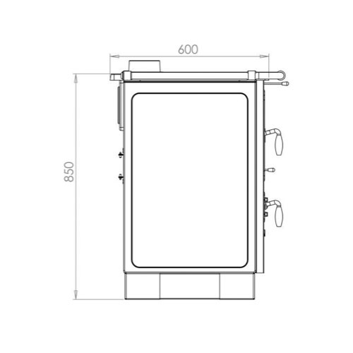 MBS SD MAGNUM PLUS sporák krémový pravý 9,5 kW