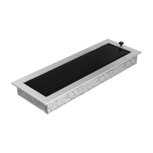 Kratki mřížka 17x49 nerez s žaluzií