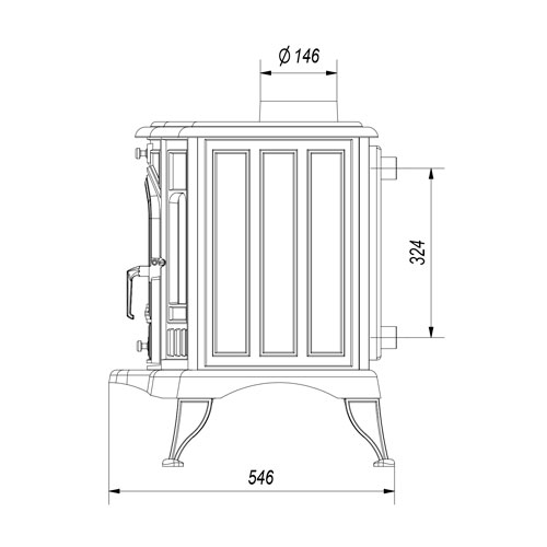 Kratki KOZA K9 130 mm černá