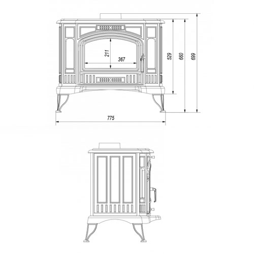 Kratki KOZA K9 TF s ventilátorem (150 mm) černá