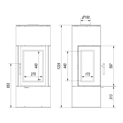 Kratki THOR VIEW černá