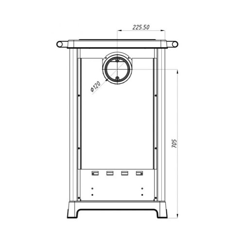 MBS SD OLYMP PLUS kamna krémová 10,3kW
