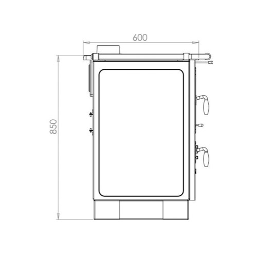 MBS SD MAGNUM PLUS sporák krémový levý 9,5kW