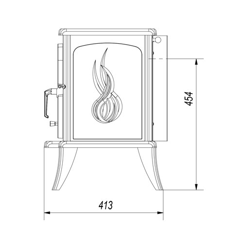 Kratki KOZA K7 ASDP s automatickou regulací černá