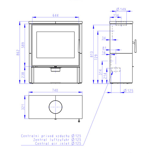 Romotop ALEDO 01 bok keramika, bílá lesklá 90002
