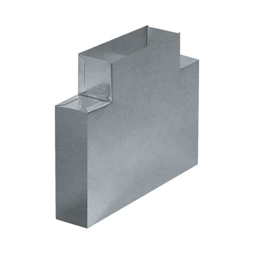 Kratki kanál plochý T kus 150x50 mm