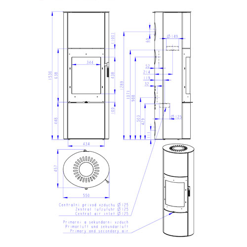 Romotop LUGO N 03 AKUM krbová kamna