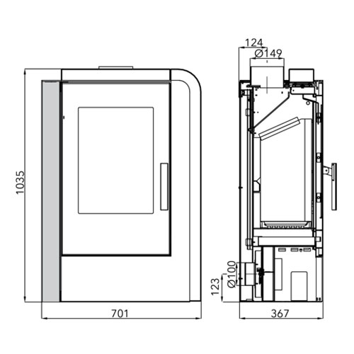 Haas+Sohn NORDBY černá Woodstone Prestige