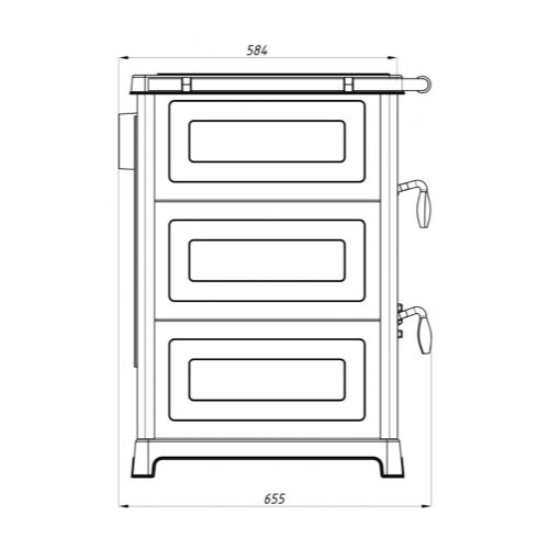 MBS SD OLYMP PLUS kamna krémová 10,3kW