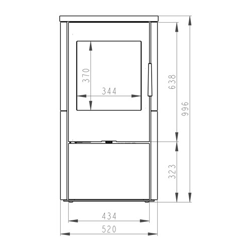Romotop EVORA 01 keramika, černá lesklá 49000, korpus černý