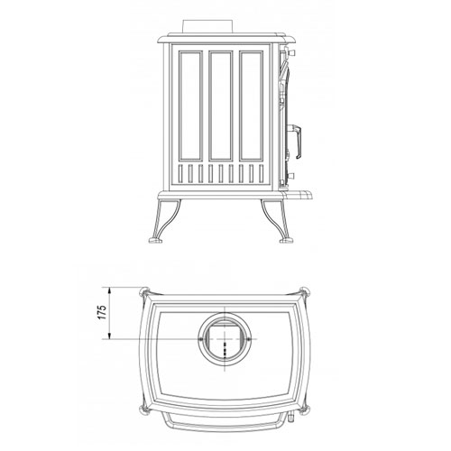 Kratki KOZA K6 ASDP s automatickou regulací (150 mm) černá