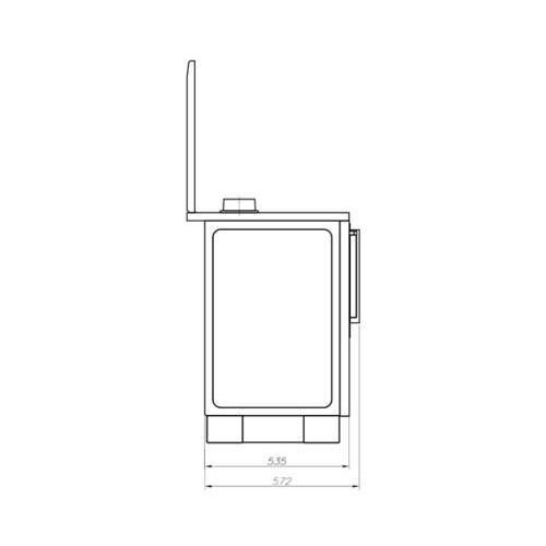 MBS SD ROYAL 720 PLUS sporák červený levý 8,1kW