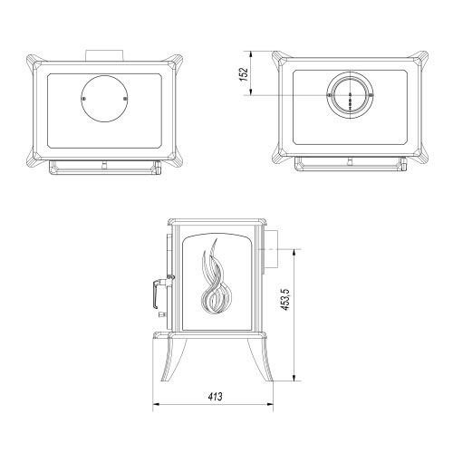 Kratki KOZA K7 TF s ventilátorem černá