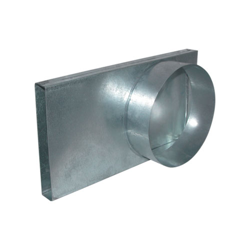 Kratki přechodka ext. vzduchu, kulatá 90° 150 mm