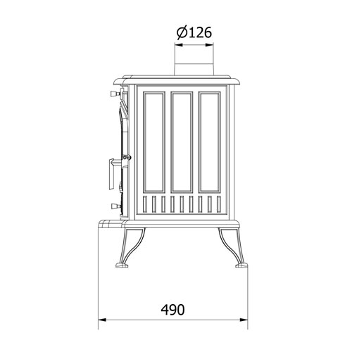 Kratki KOZA K6 (130 mm), černá
