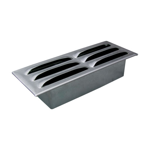 Kratki kanál plochý mřížka přívodu ext. vzduchu 150x50 mm