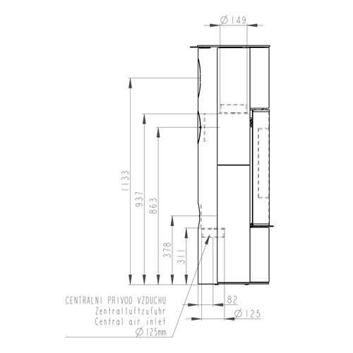 Romotop LAREDO 01 AKUM keramika černá matná 49400