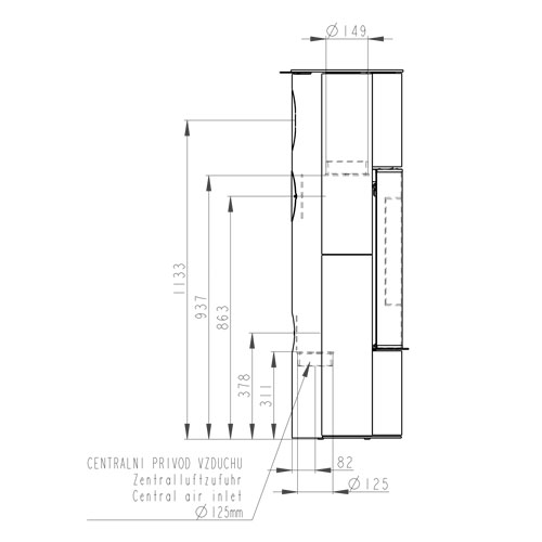 Romotop LAREDO 01 AKUM keramika slonová kost 92360