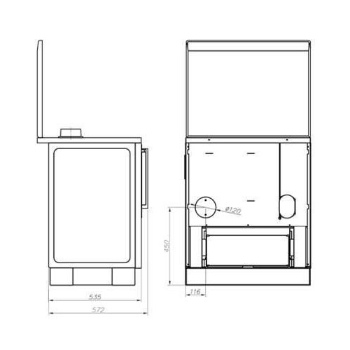 MBS SD ROYAL 720 PLUS sporák červený pravý 8,1kW