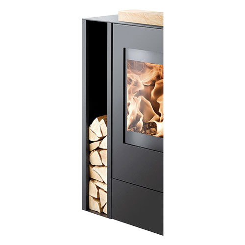 Haas+Sohn NORDBY box na dřevo, černá