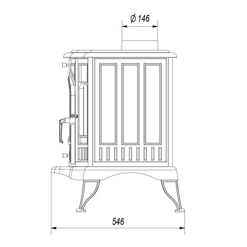 Kratki KOZA K9 (150 mm) černá