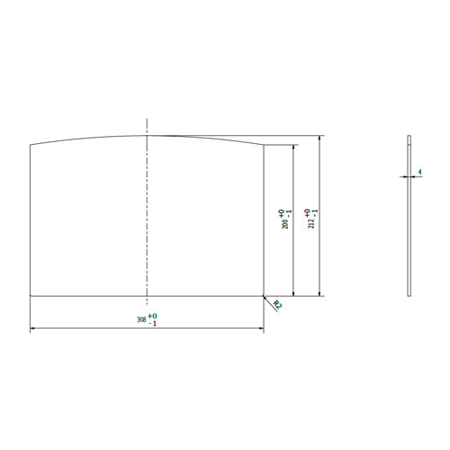 Kratki ND KOZA K7 sklo dvířek
