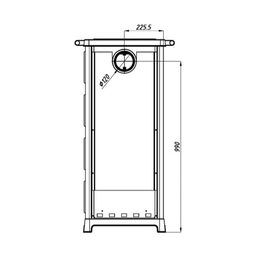 MBS SD OLYMPIA PLUS kamna černá 12,2 kW