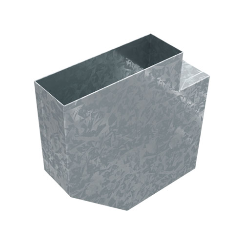 Kratki kanál plochý koleno 90° 150x50 mm