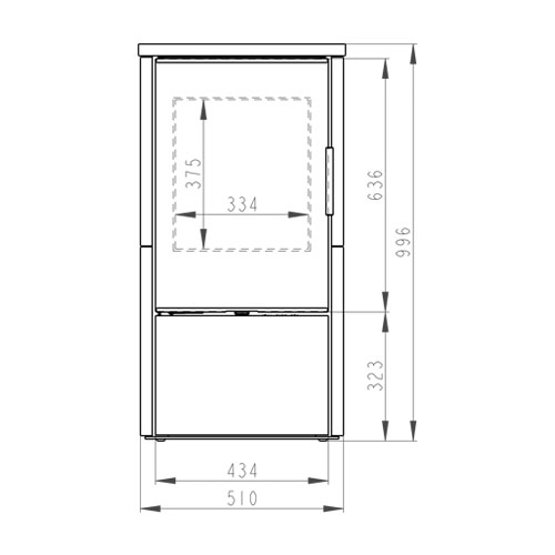 Romotop LAREDO F01 krbová kamna, keramika černá lesklá, korpus černý