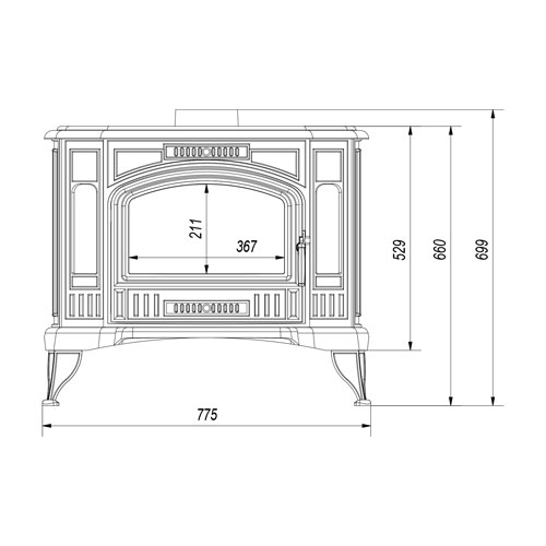 Kratki KOZA K9 TF s ventilátorem (130 mm) černá
