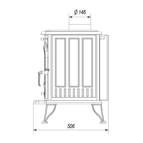 Kratki KOZA K6 ASDP s automatickou regulací (130 mm), černá