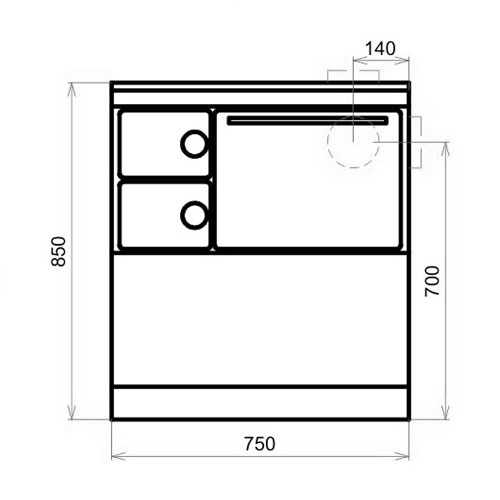 Thorma OKONOM 75 FIKO DE LUXE pravý bílý