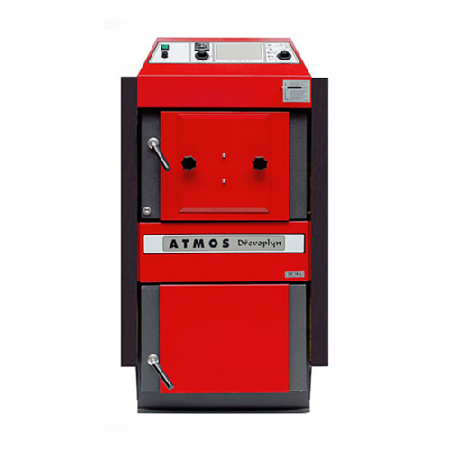 Kotel ATMOS DC 18 S: 20kW, zplyňovací na dřevo, odtahový ventilátor a chladící smyčka